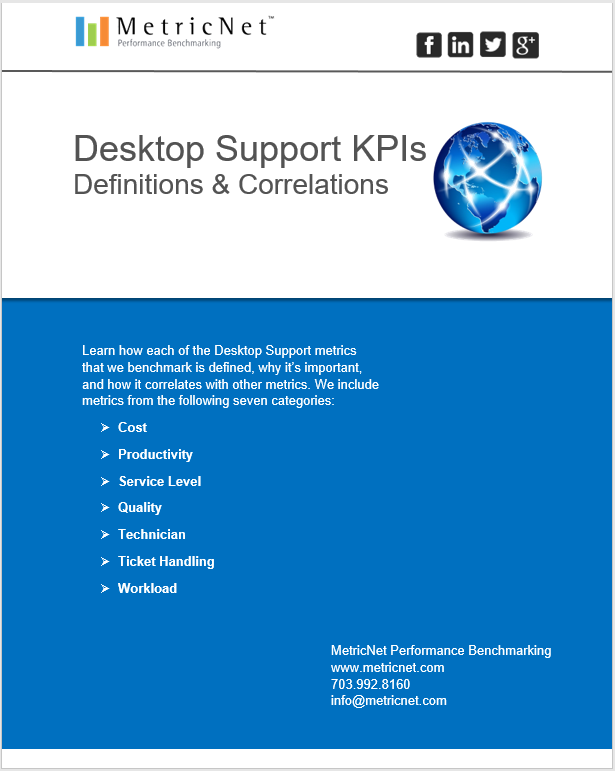 Introduction to Insourced Desktop Support Metrics Definitions & Key
